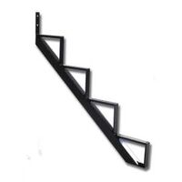 Pylex 14054 Stair Riser, 37-1/2 in L, 36-1/4 in W, Aluminum, Black, Baked Powder-Coated
