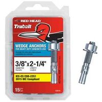 ANCHOR WEDGE 3/8X2-1/4IN 15PK 