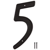 HOUSE NUMBER 5 BLACK 4IN      