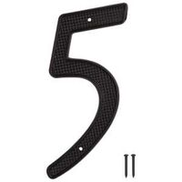 HOUSE NUMBER 5 BLACK 4IN      