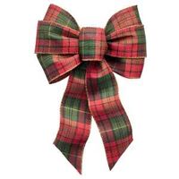 BOW W/GLD HGHLGHTS RED/GRN/BLK