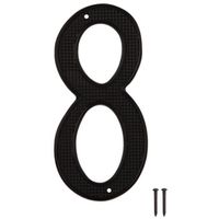 HOUSE NUMBER 8 BLACK 4IN      
