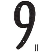 HOUSE NUMBER 9 BLACK 4IN      