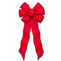 BOW EMBOSSED W/SILVER GLITTER - Case of 24