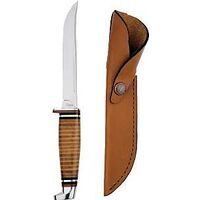 Case 381 Fixed Blade Knife With Genuine Leather Sheath