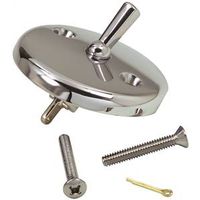 Danco 80991 Round Bath Drain Overflow Plate With Lever