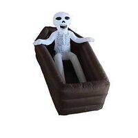SKELETON IN COFFIN INFLT 5.8FT