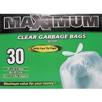 BAG GARBAGE 26X32-1/2IN CLEAR 