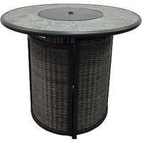 TABLE DNG HIGH WICKER 43IN RND