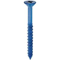 COBRA ANCHORS 622T Screw, 3/16 in Thread, 2-1/4 in L, Flat Head, Phillips, Robertson Drive, Steel, Fluorocarbon-Coated