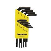 HEX L-KEY SET SHORT 1/16-1/4IN