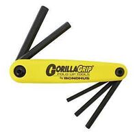 HEX KEY SET FLDG LG 3/16-3/8IN