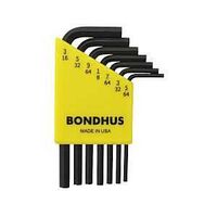 HEX L-KEY SET SHRT 5/64-3/16IN