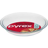 PIE PLATE GLASS CLR 9X1-1/4IN 