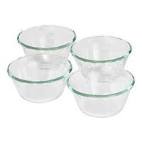 CUSTARD CUP SET GLASS CLR 6OZ 