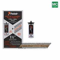 Paslode 650922 Fuel and Nail Pack, 1-1/2 in L, Brite, Smooth Shank