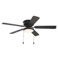 HUGGER CEIL FAN MATTE BLK 52IN