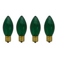 FILAMENT BULB C9 TRANS GREEN  