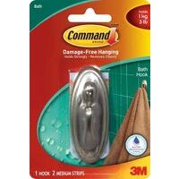 Command 17051BN-B Traditional Decorative Hook