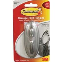 Command 17053BN Traditional Large Decorative Hook