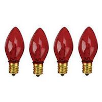 FILAMENT BULB C9 TRANS RED    