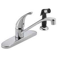 FAUCET KTN 1HDL W/SD SPRY CHM 