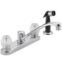 FAUCET KTN 2HDL W/SD SPRY CHRM