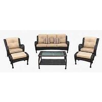 NEW HAVEN 6 PC WICKER CONVERSA