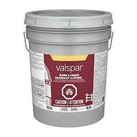 Valspar 029.1000702.008 Barn and Fence Exterior Self-Priming Paint, Water, Gloss, White, 5 gal