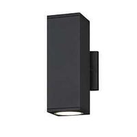 1LT WALL MATTE BLACK W/CLEAR G