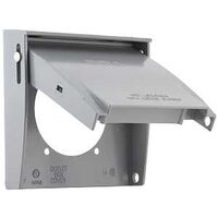 WALLPLATE COVER GRY 2G 2-5/8IN
