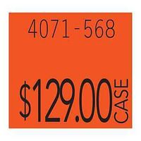 PRICING LABEL RED 3/4 X 5/8IN 