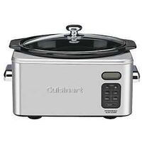 Cuisinart PSC-650 Slow Cooker, 6.5 qt Capacity, 320 W, Touchpad Control, Ceramic/Stainless Steel