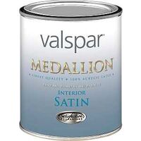 Valspar Medallion 3400 Series 3408-C Interior Paint, Satin Sheen, Pastel, 1 qt, Pail, 400 sq-ft Coverage Area