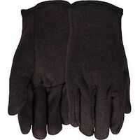 WNTR GLOVES JRSY BRN/RED LNR L