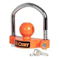 Curt 23090 Universal Trailer Coupler Lock, Aluminum/Carbon Steel, Powder-Coated