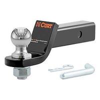 Curt 45836 Ball Mount, 2 in Dia Hitch Ball, Powder-Coated