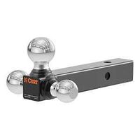 Curt 45001 Ball Mount, 1-7/8, 2, 2-5/16 in Dia Hitch Ball, Steel, Powder-Coated