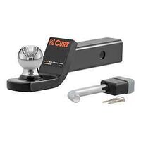 Curt 45141 Towing Starter Kit, Class 3 Hitch, 2 in Dia Hitch Ball, Powder-Coated