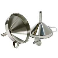 FUNNEL W/STRNR SS 12.8OZ 5IN  