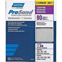 Norton ProSand 07660768174 Sanding Sheet, 11 in L, 9 in W, Coarse, 80 Grit, Aluminum Oxide Abrasive, Paper Backing