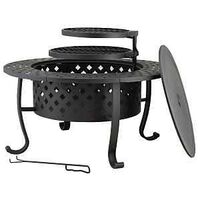 FIREPIT 2-IN-1 W/CKNG GRT 36IN