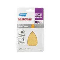 Norton 07660702707 Iron Shape Vacuum Sheet, 3-3/4 in W, 5-7/16 in L, P80 Grit, Coarse, Aluminum Oxide Abrasive