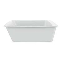 BATHTUB FRESTDNG END-DRAIN WHT