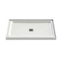SHOWER BASE CTR-DRN WH 48X32X3
