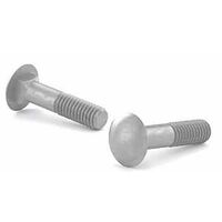 Reliable CBHDG128CT Carriage Bolt, 1/2-13 Thread, Coarse Thread, 8 in OAL, Galvanized Steel, A Grade, 10/BX