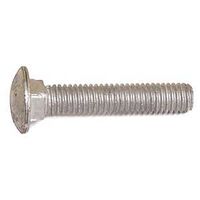 Reliable CBHDG127CT Carriage Bolt, 1/2-13 Thread, Coarse Thread, 7 in OAL, Galvanized Steel, A Grade