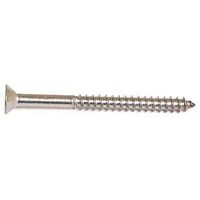 Reliable FKAS10112VP Screw, #10-12 Thread, 1-1/2 in L, Flat Head, Square Drive, Type A Point, Stainless Steel, 100 BX