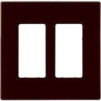 WALLPLATE 2G DECO POLY MID RB 