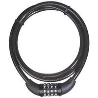 LOCK CABLE COMBO BLK 5FTX3/8IN